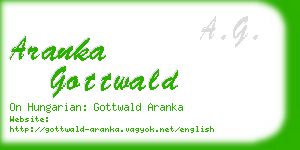 aranka gottwald business card